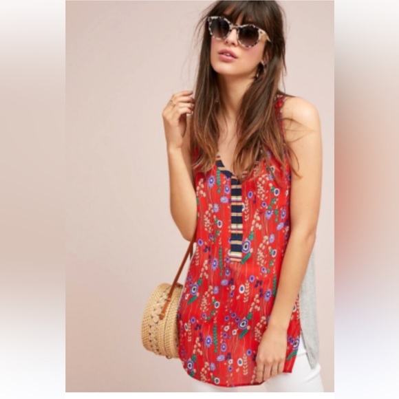 Anthropologie Tops - Anthropologie Tint Floral Tank NWOT